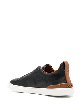 Zegna Tênis cano baixo Triple Stitch