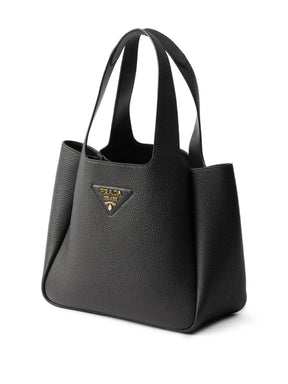 Bolsa tote de couro com logo