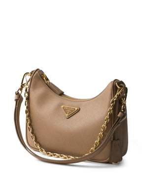 Bolsa Re-Edition mini de couro saffiano