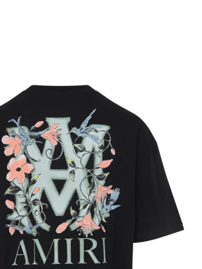 AMIRI floral logo-print T-shirt