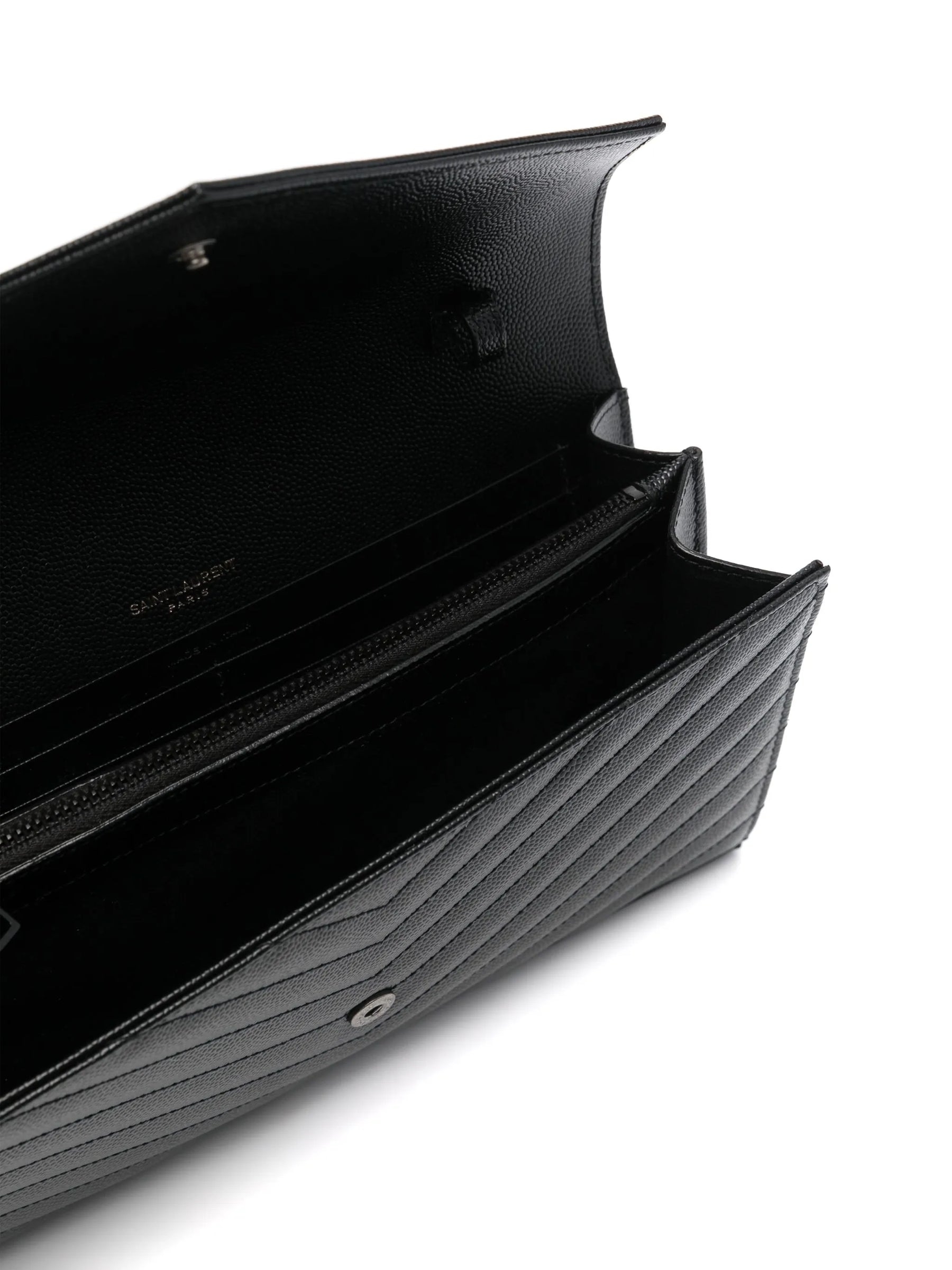 Saint Laurent Carteira Classic Cassandre com corrente