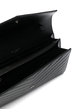 Saint Laurent Carteira Classic Cassandre com corrente