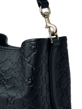 Bolsa tote Emblem pequena de couro