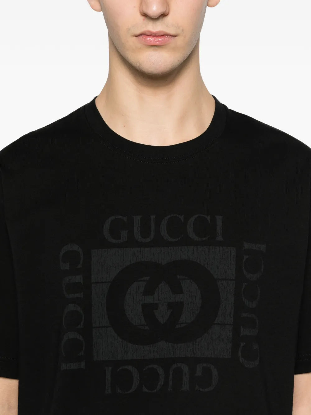 Gucci Camiseta com estampa de logo
