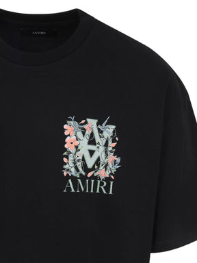 AMIRI floral logo-print T-shirt