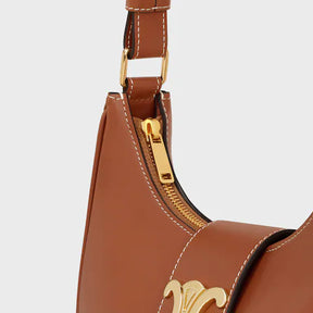 Bolsa TRIOMPHE AVA média em couro de bezerro suave