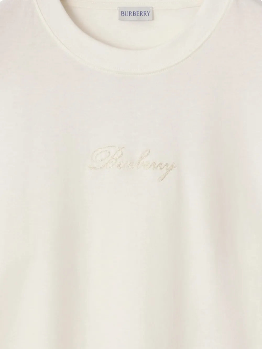 Burberry Camiseta com logo xadrez