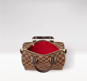 Bolsa Speedy Bandoulière 25 Canvas Damier Ébène