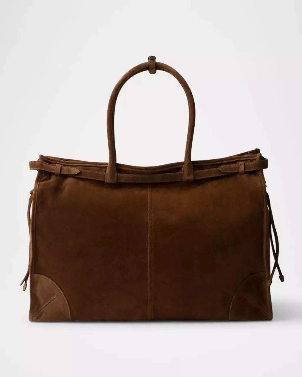 Bolsa Men's Suede Tote Bag Prada