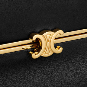 BOLSA TRIOMPHE FRAME PEQUENA EM COURO DE BEZERRO MACIO