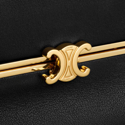 BOLSA TRIOMPHE FRAME PEQUENA EM COURO DE BEZERRO MACIO