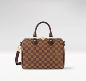 Bolsa Speedy Bandoulière 25 Canvas Damier Ébène