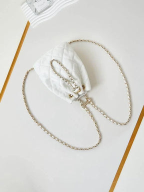 Mini Mochila Chanel Branca