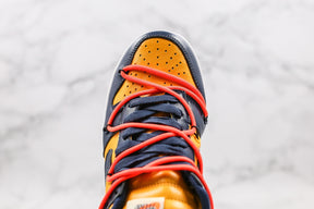 Nike Dunk Low Off White University Gold Mindnight Navy Sneaker