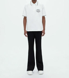 AMIRI ARTS DISTRICT PIQUE POLO CAMISETAS