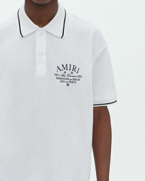 AMIRI ARTS DISTRICT PIQUE POLO CAMISETAS