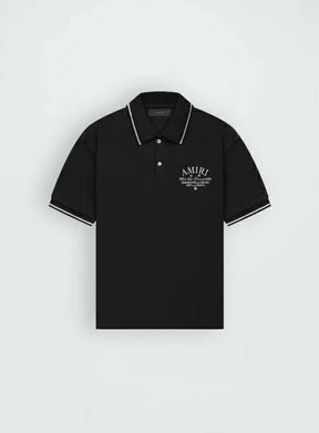AMIRI ARTS DISTRICT PIQUE POLO CAMISETAS