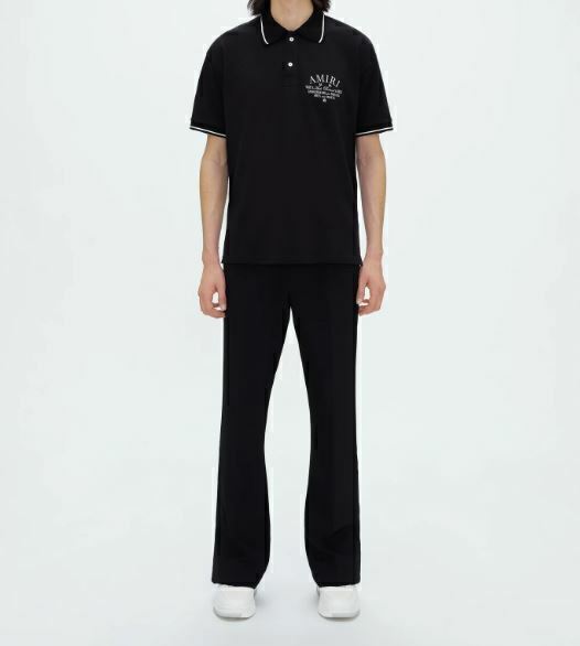 AMIRI ARTS DISTRICT PIQUE POLO CAMISETAS