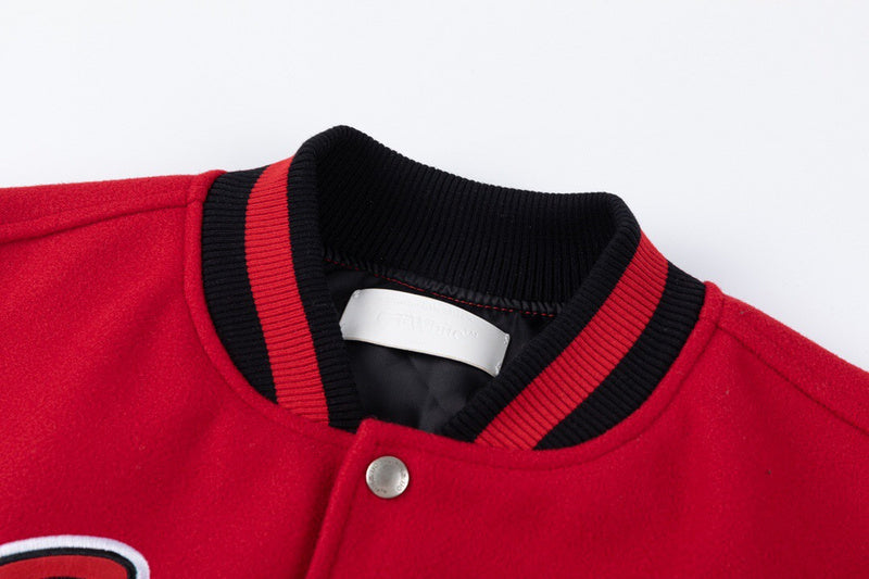 OFF-WHITE scorpio lea wool varsity jkt