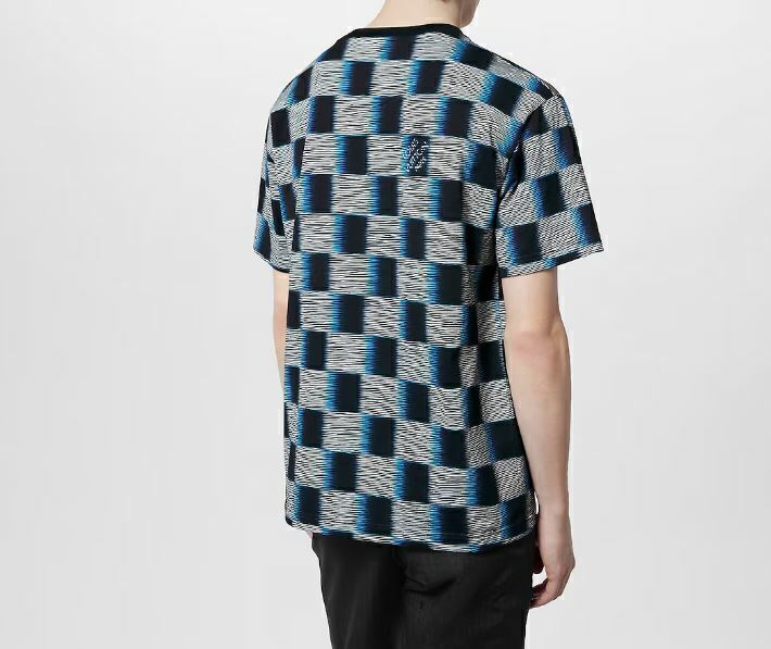 Louis Vuitton Camiseta de algodão manga curta Damier