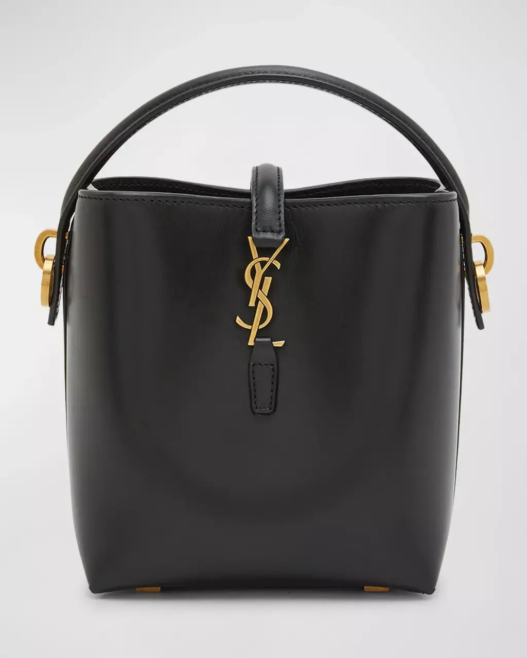 Bolsa Le 37 Mini YSL Bucket Bag in Smooth Leather