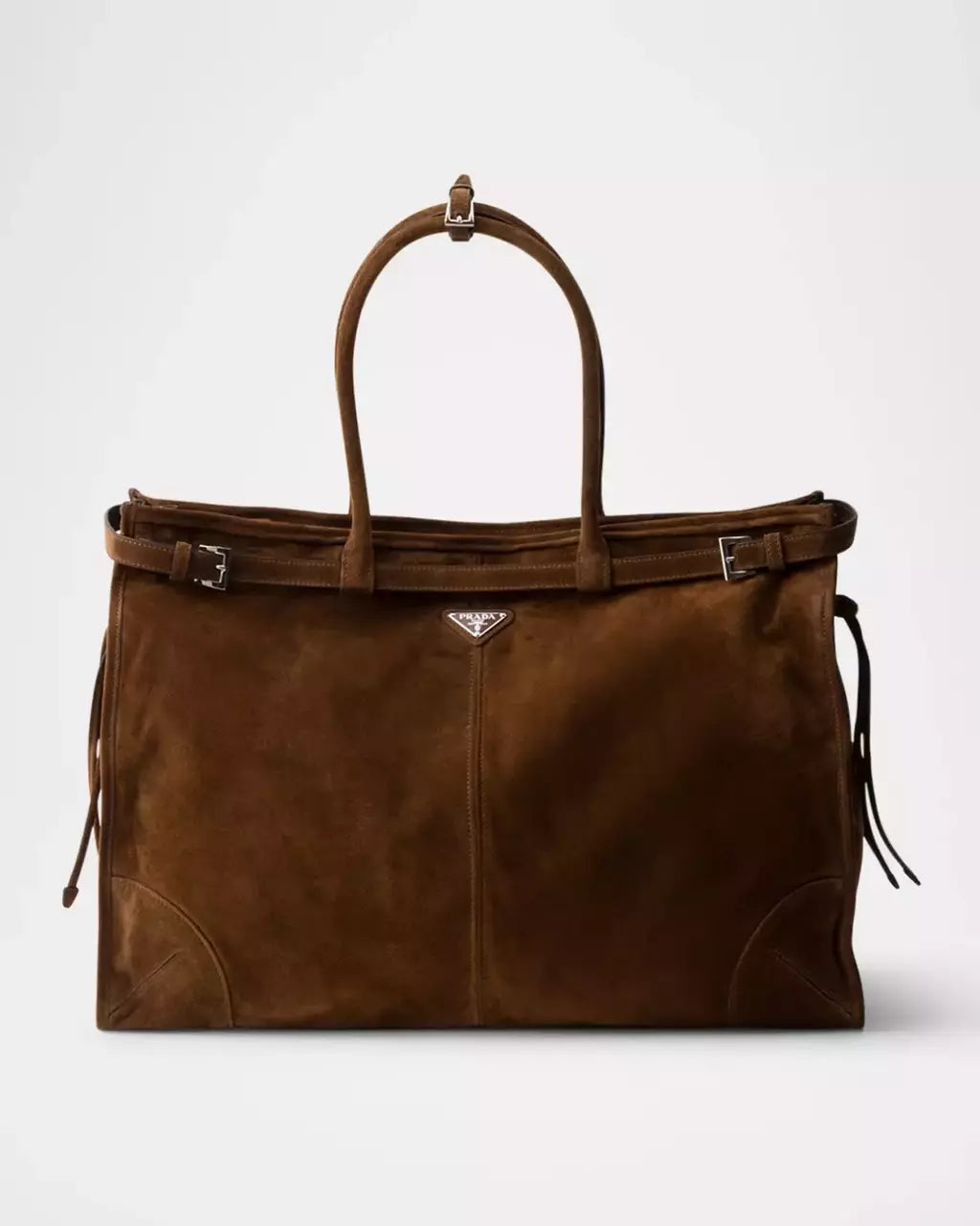 Bolsa Men's Suede Tote Bag Prada